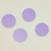 Acrylic Scalloped Coaster, Set of 4