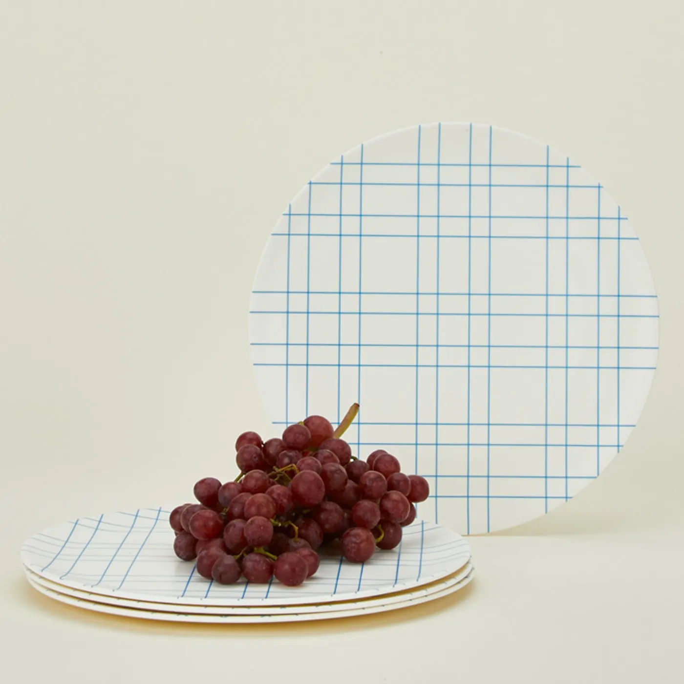 Bamboo Melamine Dinner Plate Set