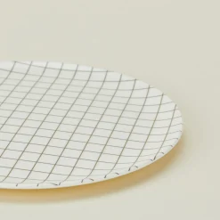 Bamboo Melamine Dinner Plate Set