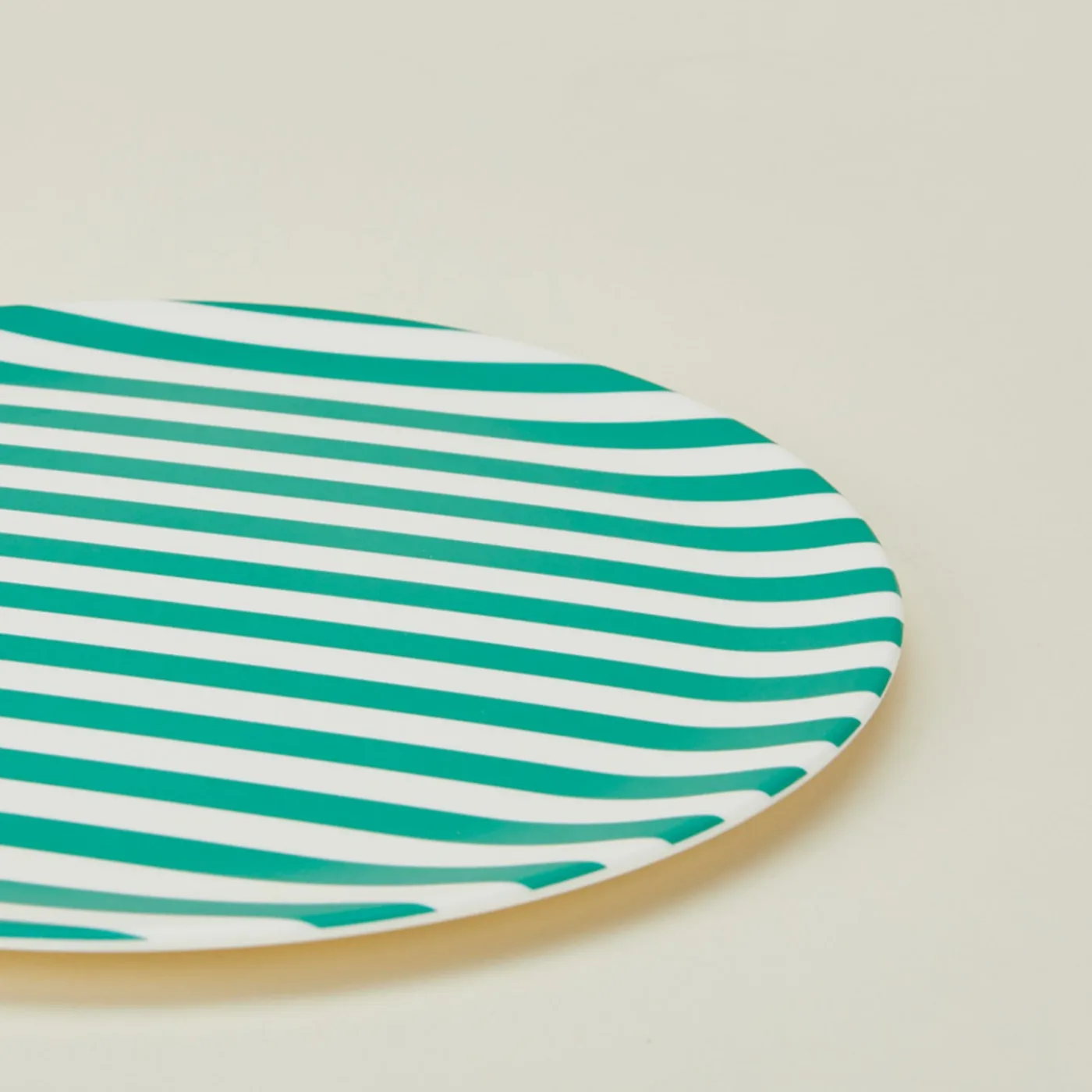 Bamboo Melamine Dinner Plate Set