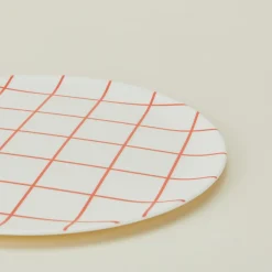 Bamboo Melamine Dinner Plate Set