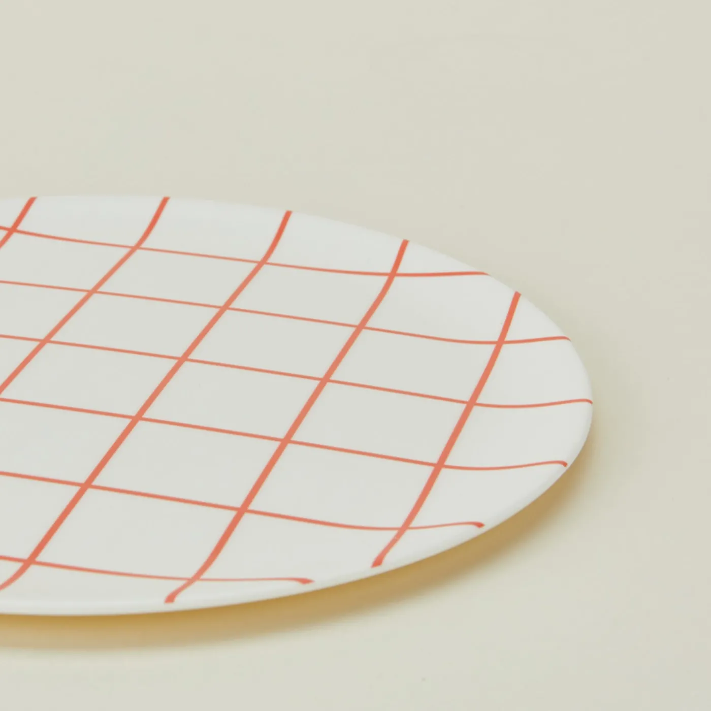 Bamboo Melamine Dinner Plate Set