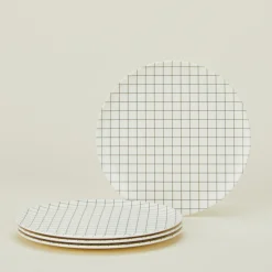 Bamboo Melamine Side Plate Set