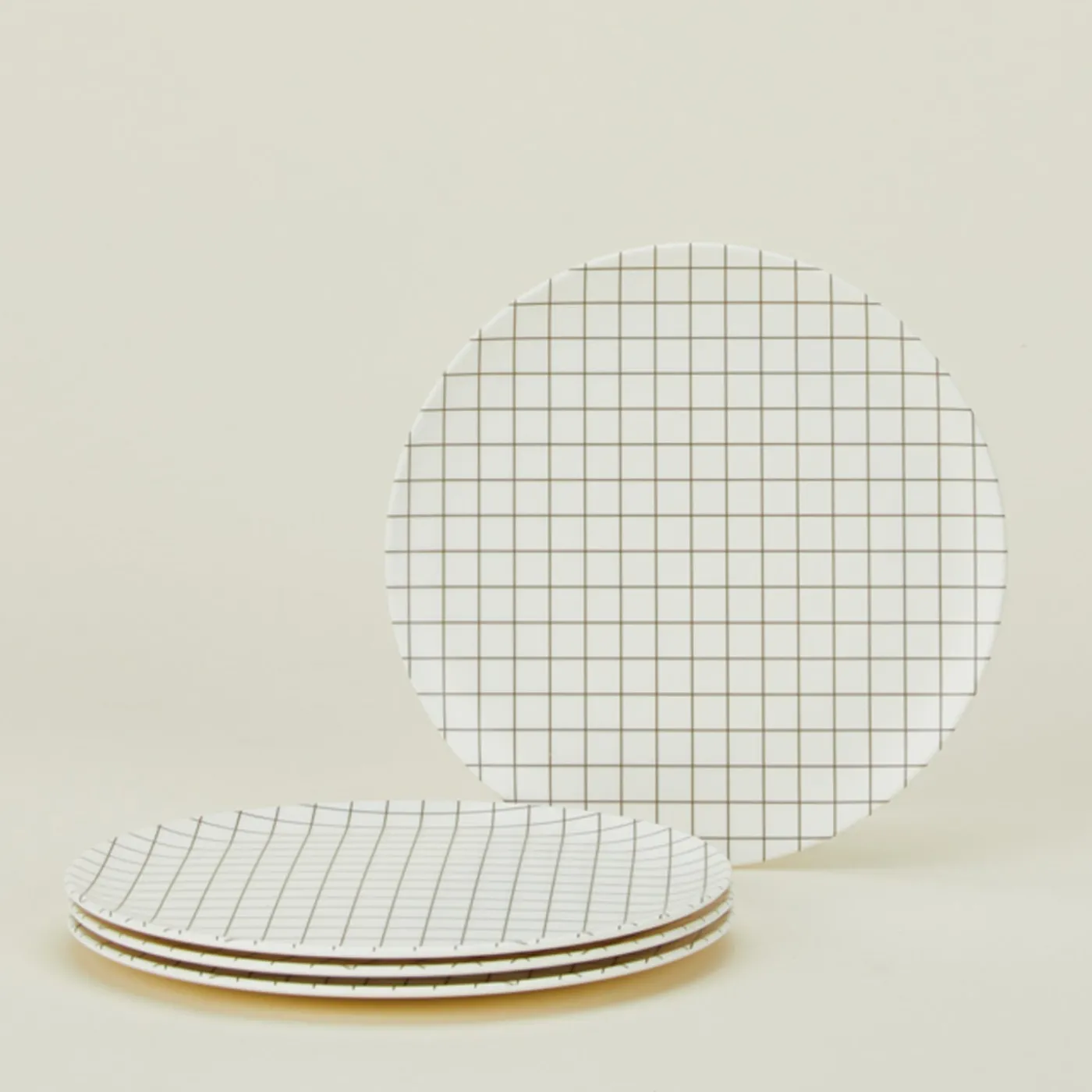 Bamboo Melamine Side Plate Set