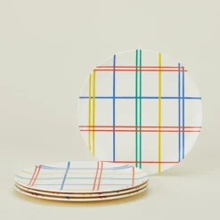 Bamboo Melamine Side Plate Set