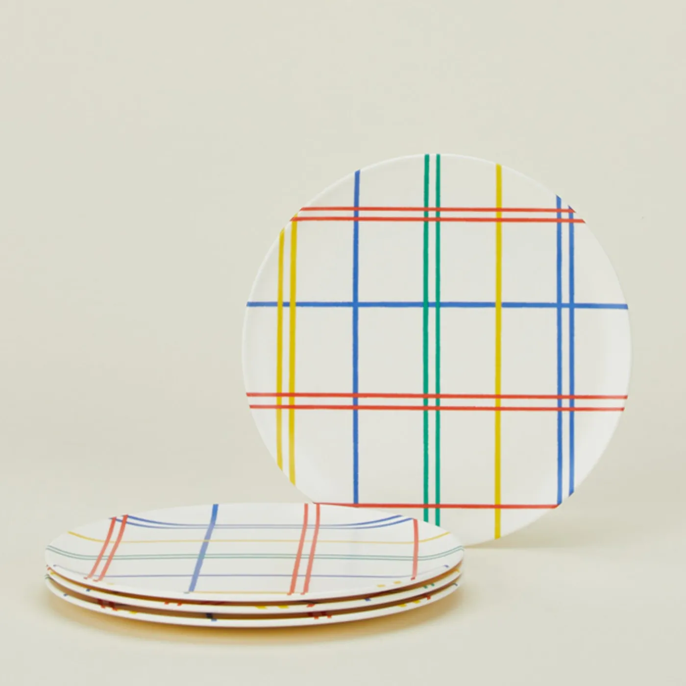 Bamboo Melamine Side Plate Set