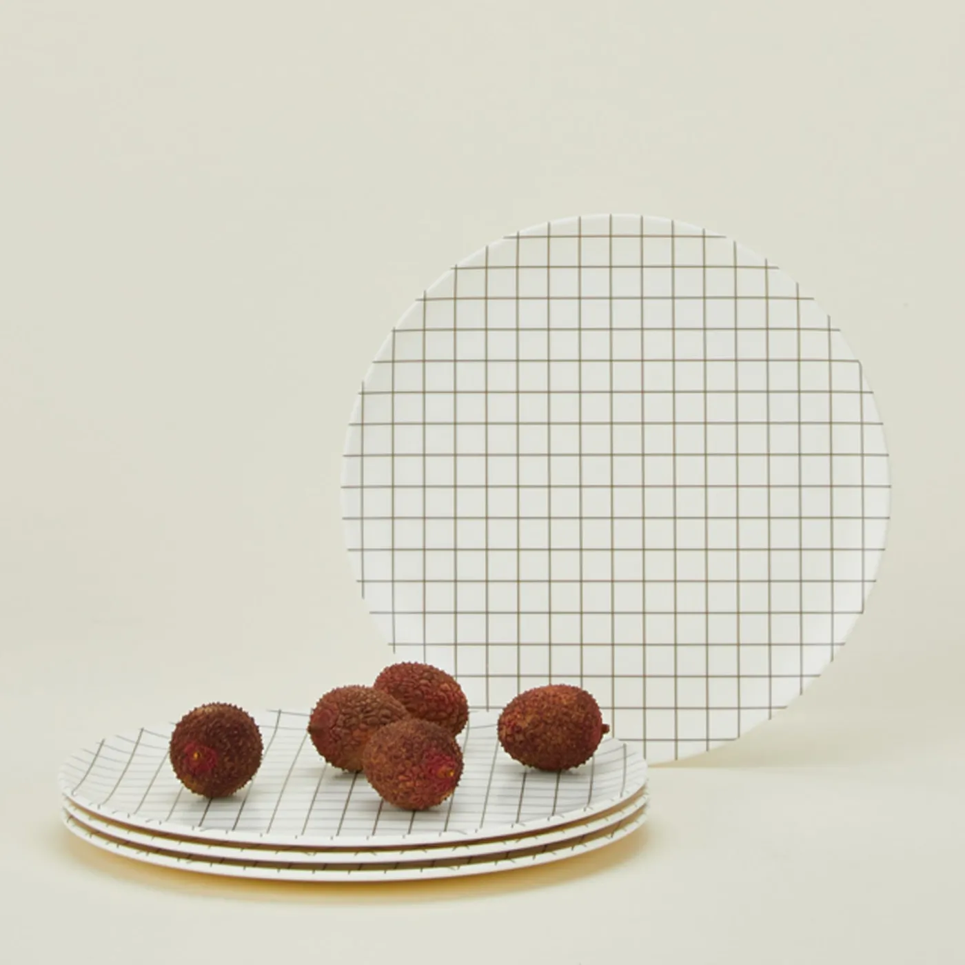 Bamboo Melamine Side Plate Set