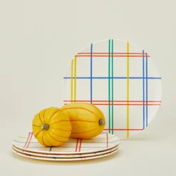 Bamboo Melamine Side Plate Set