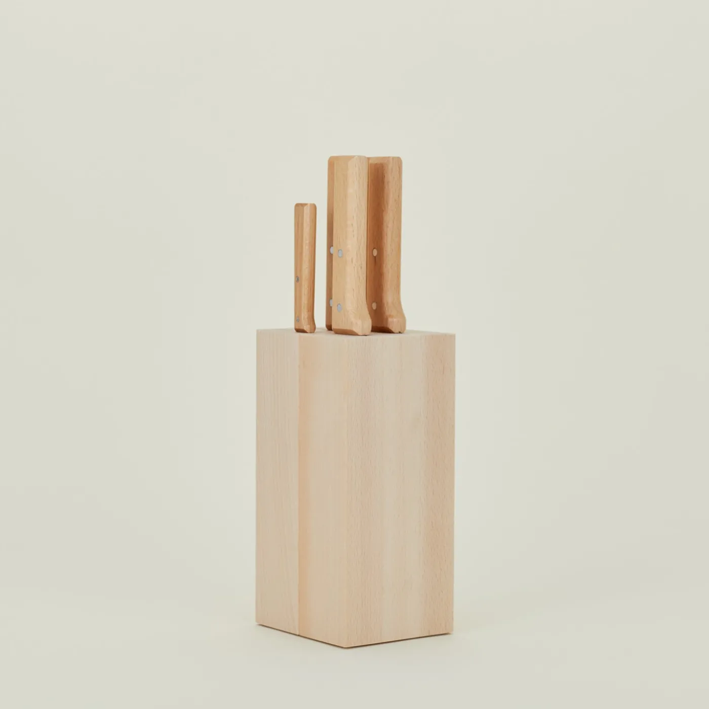 Beechwood Knives, Set of 5 + Block