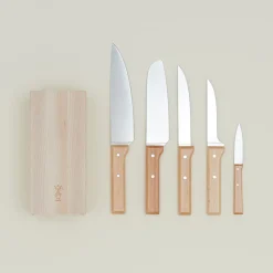 Beechwood Knives, Set of 5 + Block