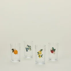 Berry & Citrus Juice Glasses, Set of 4