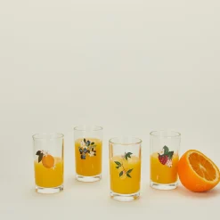 Berry & Citrus Juice Glasses, Set of 4