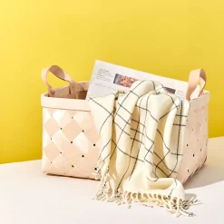 Birch + Leather Basket