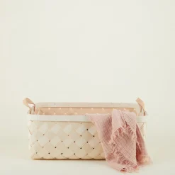 Birch + Leather Basket