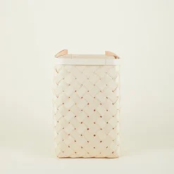 Birch + Leather Hamper