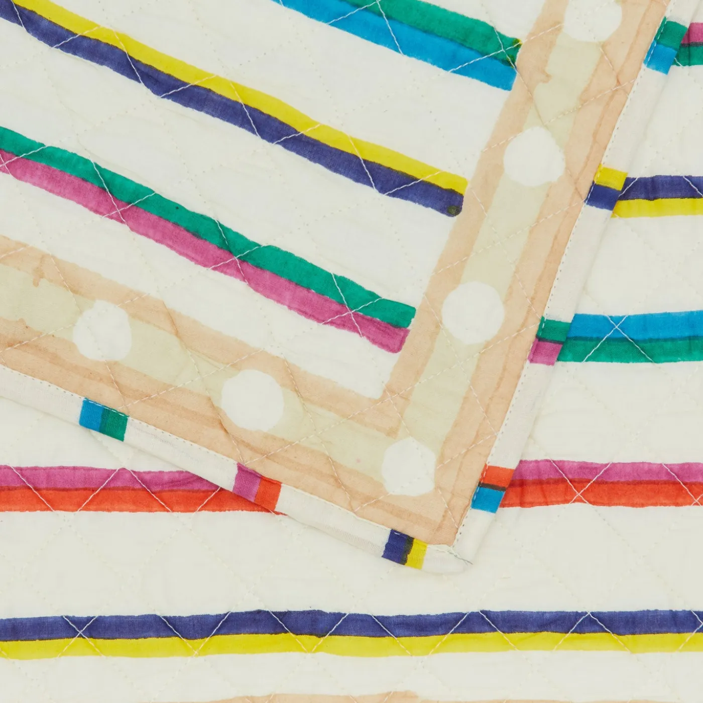 Block Printed Quilted Placemat
