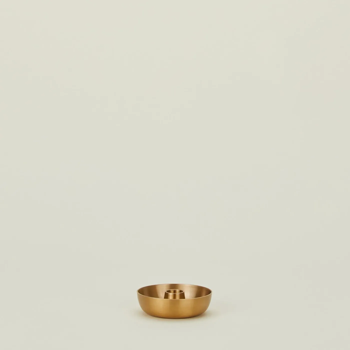 Brass Bowl Candle Holder