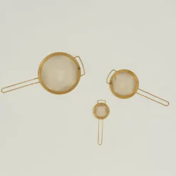 Brass Strainers, Set of 3