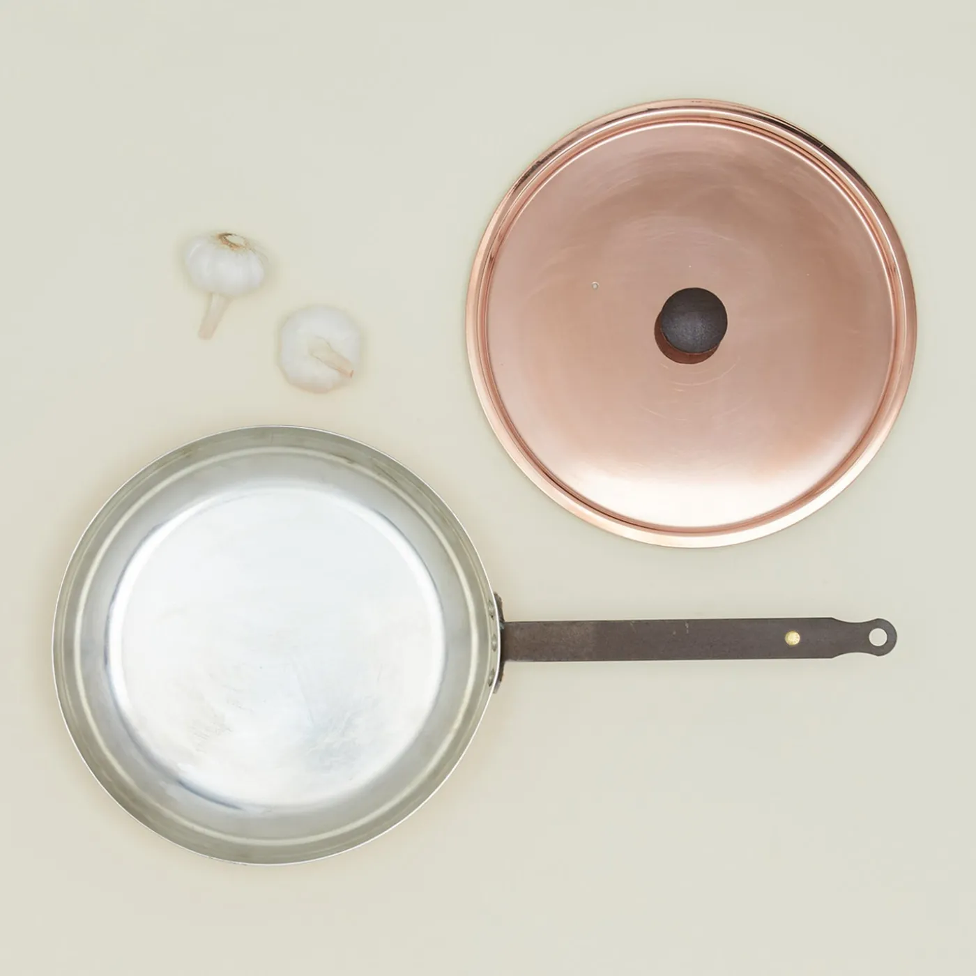 Copper Frying Pan with Lid