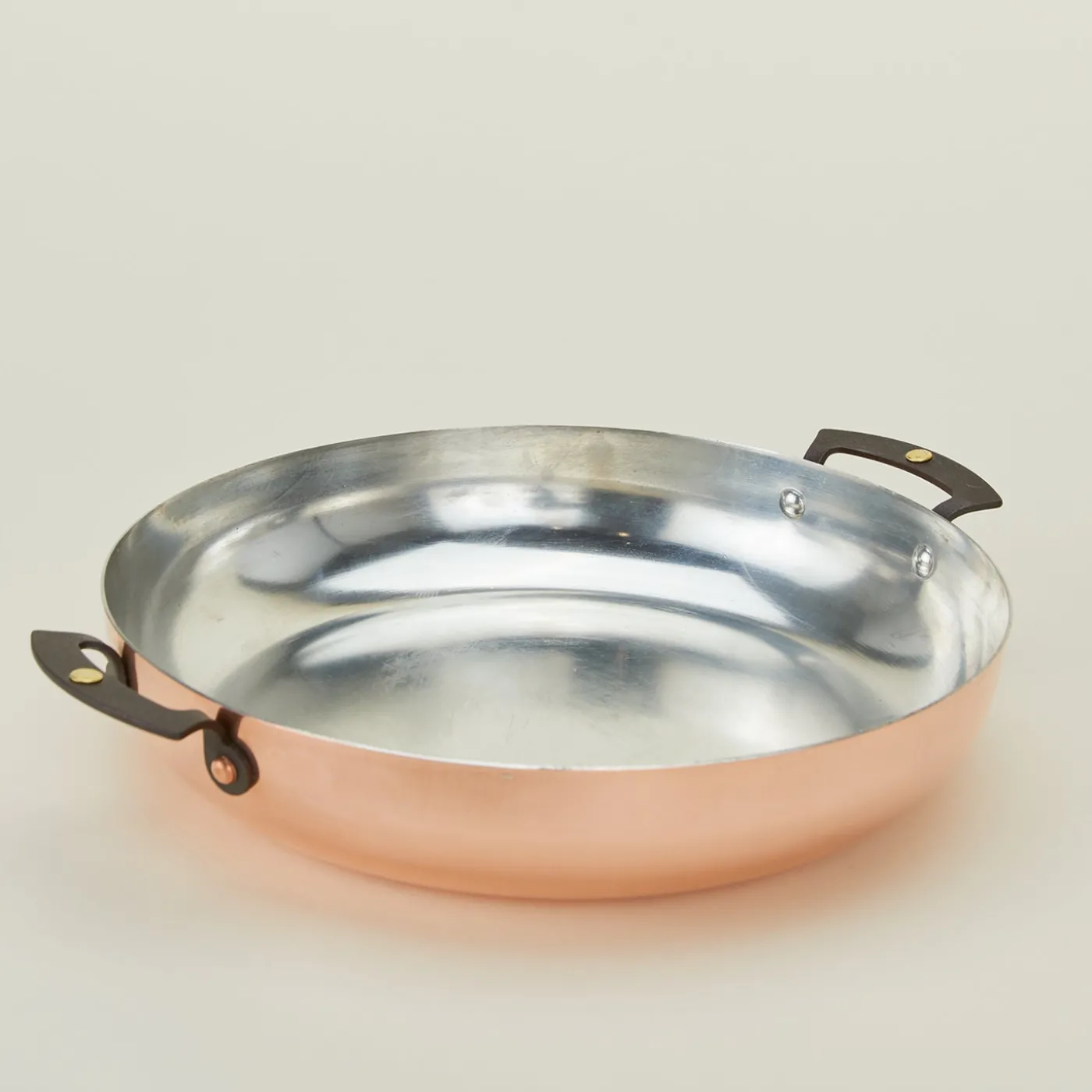 Copper Two Handled Saute Pan, 11"