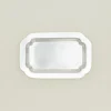 Decorative Edge Rectangular Silver Tray