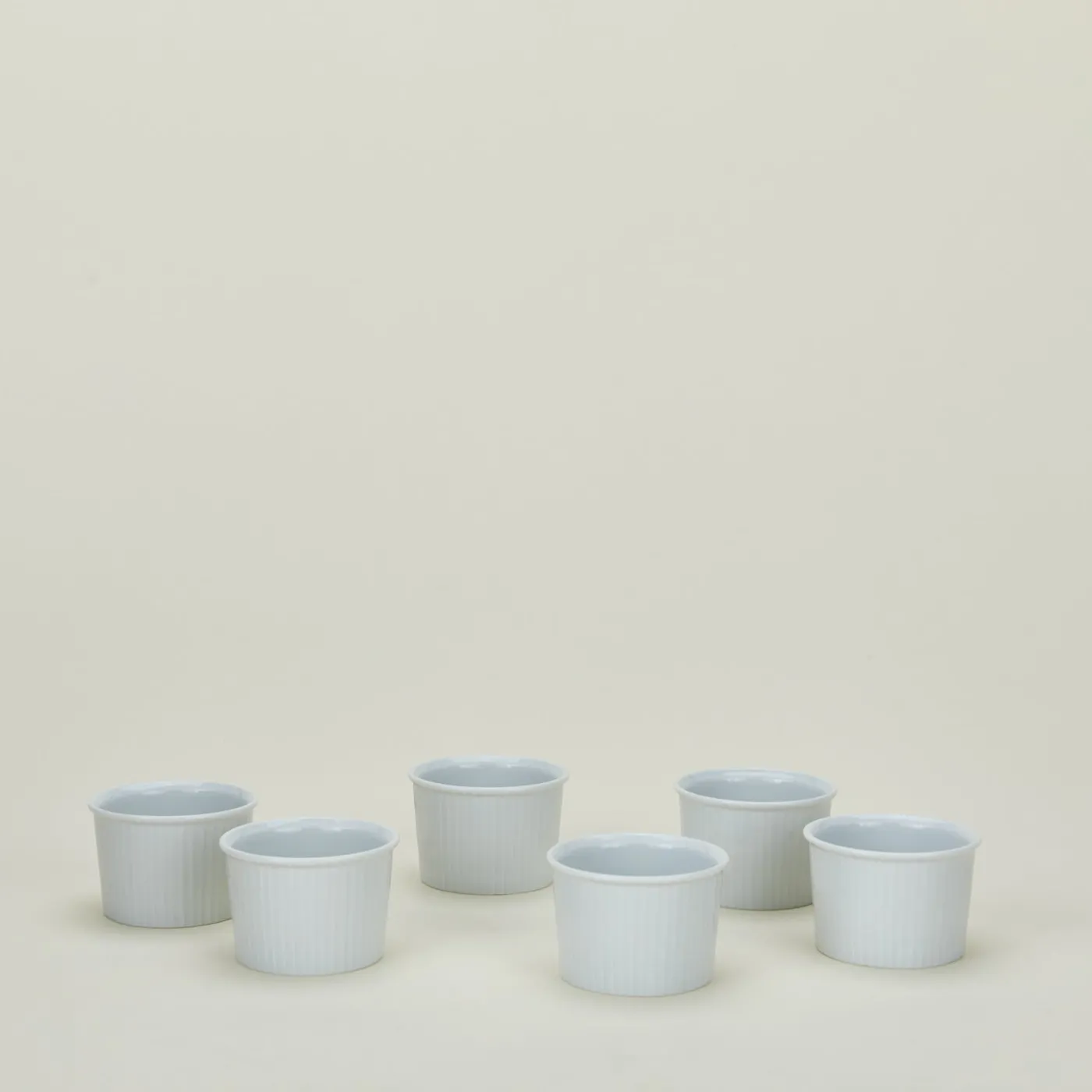 Deep Pleated Ramekin, Set of 6