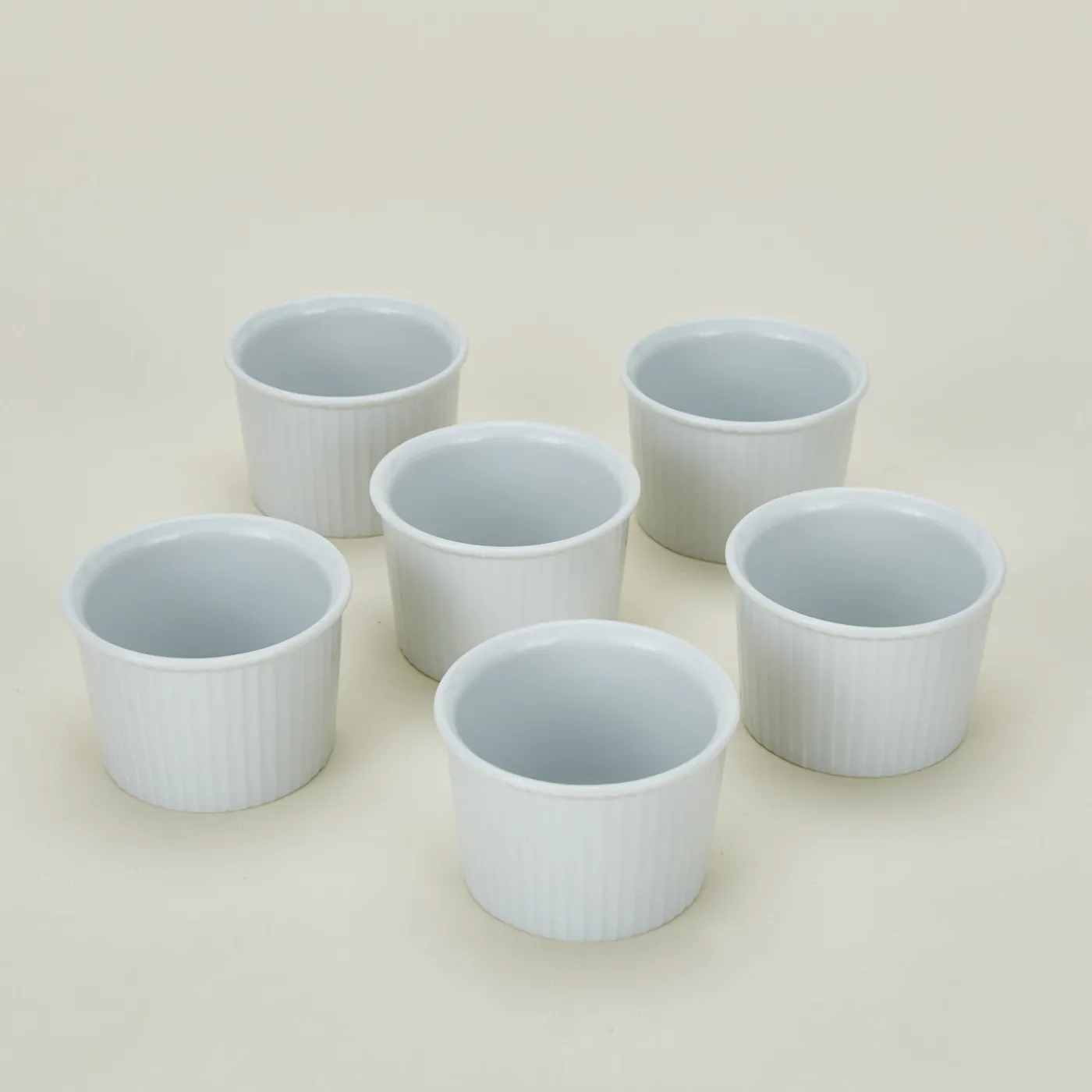 Deep Pleated Ramekin, Set of 6