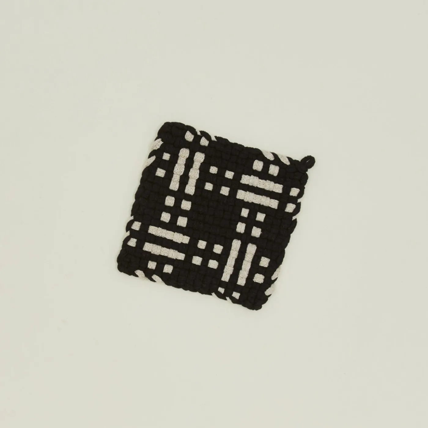 Dots + Dashes Handwoven Pot Holder