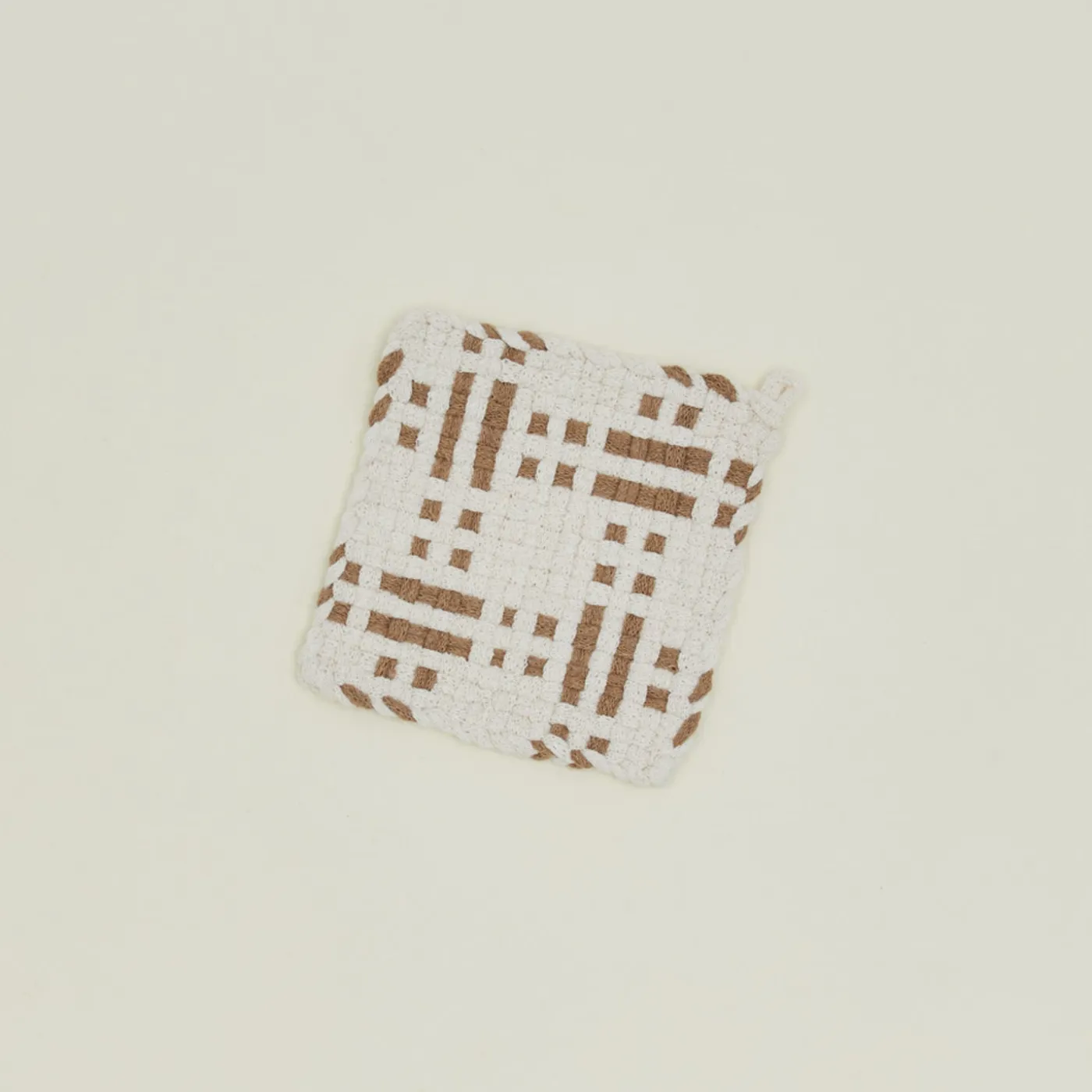 Dots + Dashes Handwoven Pot Holder
