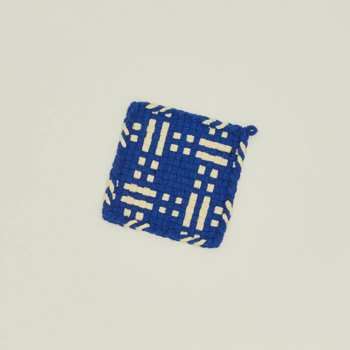 Dots + Dashes Handwoven Pot Holder