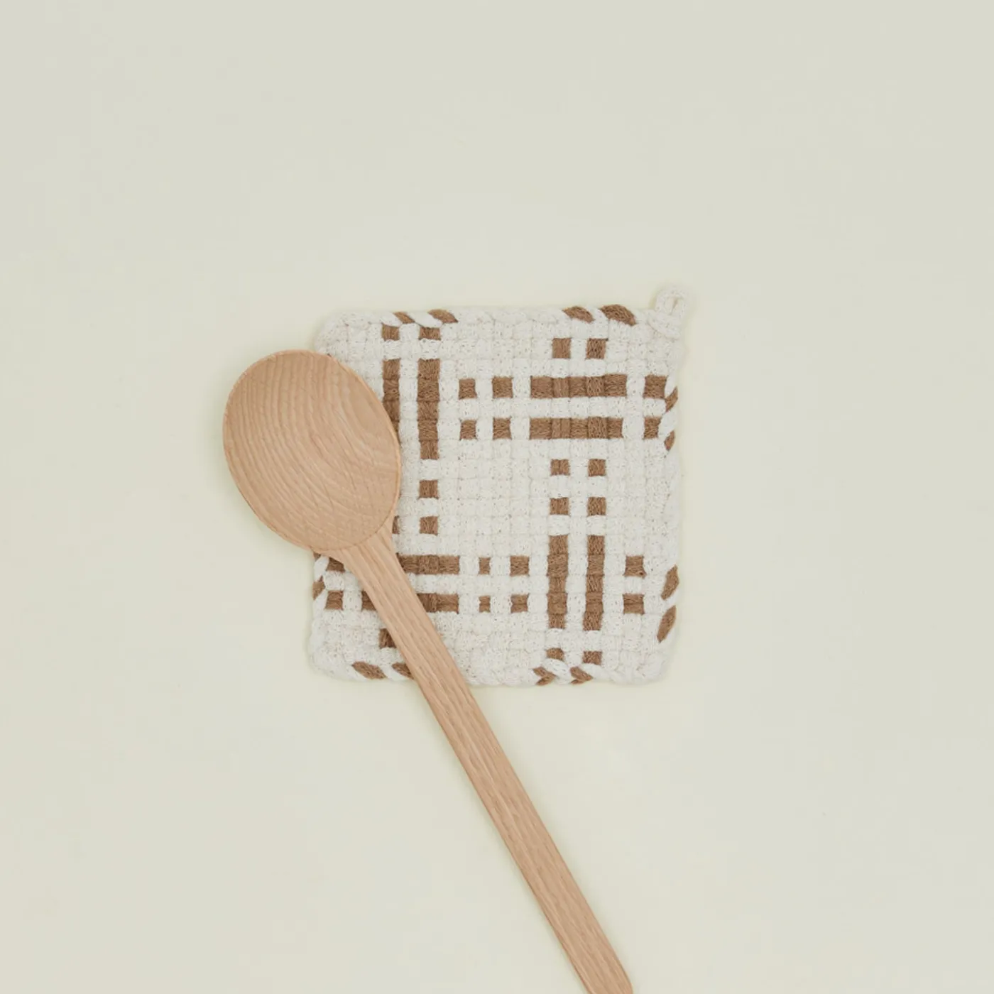 Dots + Dashes Handwoven Pot Holder