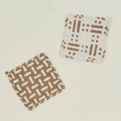 Dots + Dashes Handwoven Pot Holder