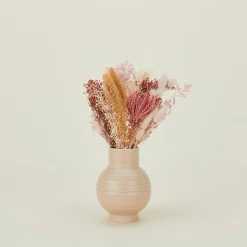 Dried Floral Bouquet - Pink + Coral