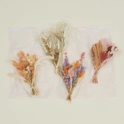Dried Floral Bouquet - Pink + Coral