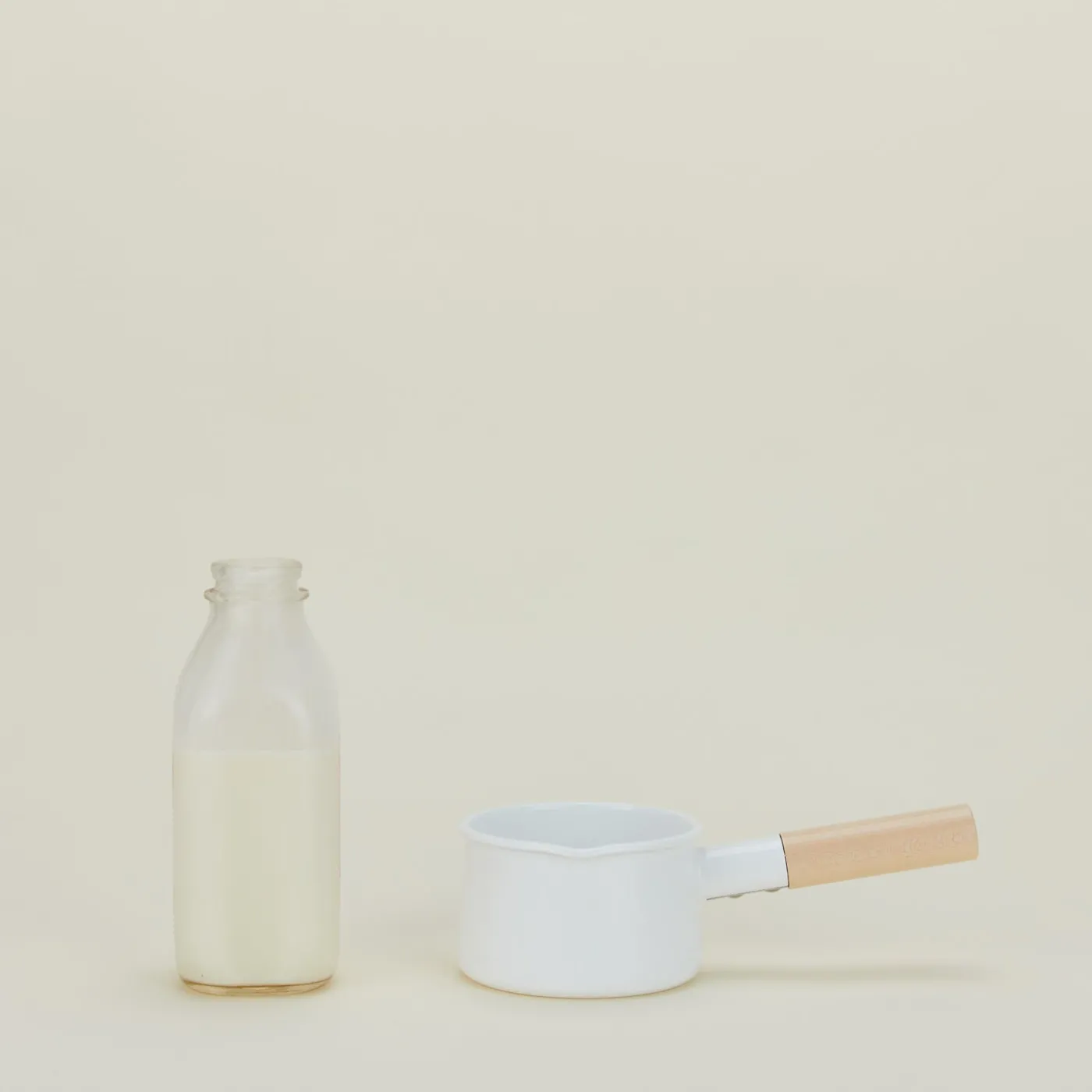 Enameled Milk Pot