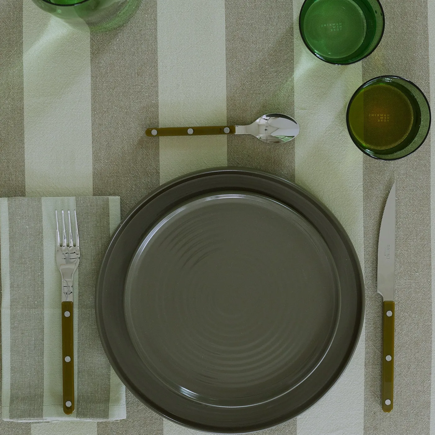 Essential Striped Tablecloth