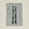 Floral Handpainted Taper Pair - Black