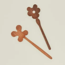 Floral Salad Servers