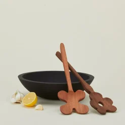 Floral Salad Servers