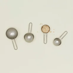 Forged Pewter Measuring Cup, Set of 4
