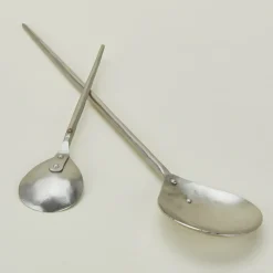 Forged Pewter Stir Spoon, Set of 2