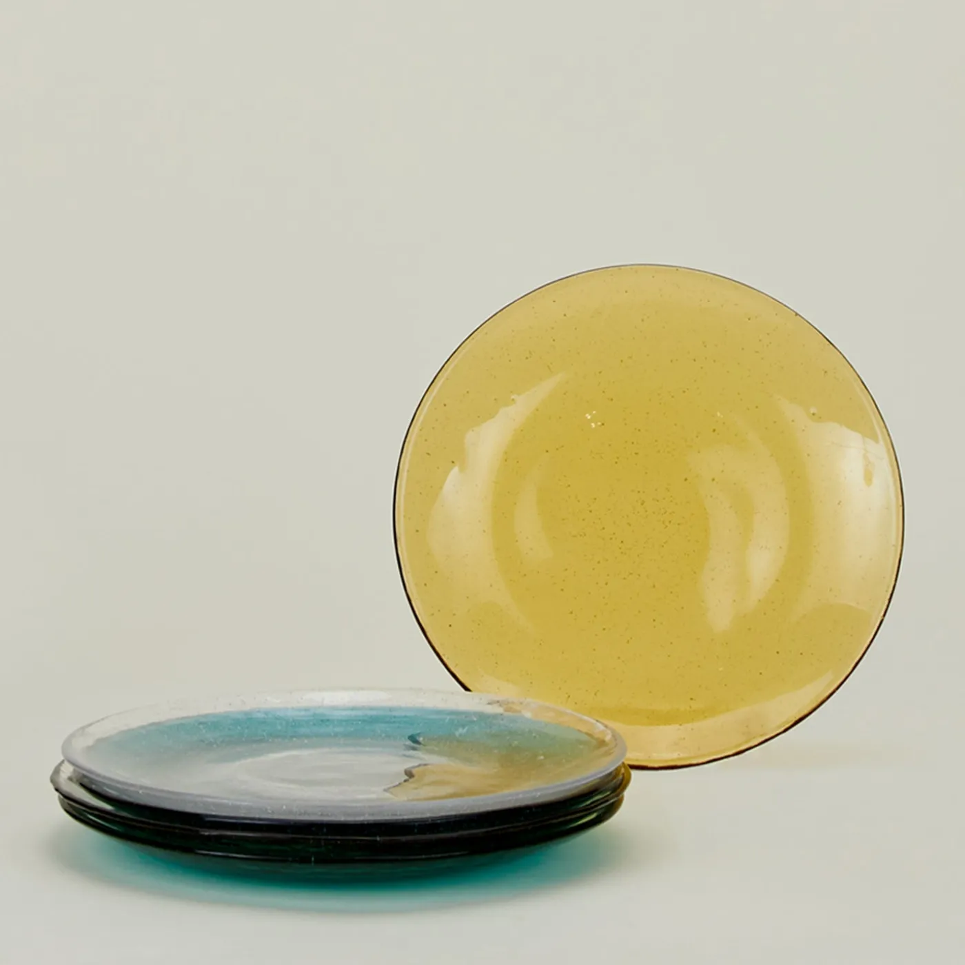 Glass Salad Plate