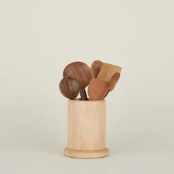 Hand Carved Walnut Oval Spoon