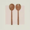 Hand Carved Walnut Serving Set