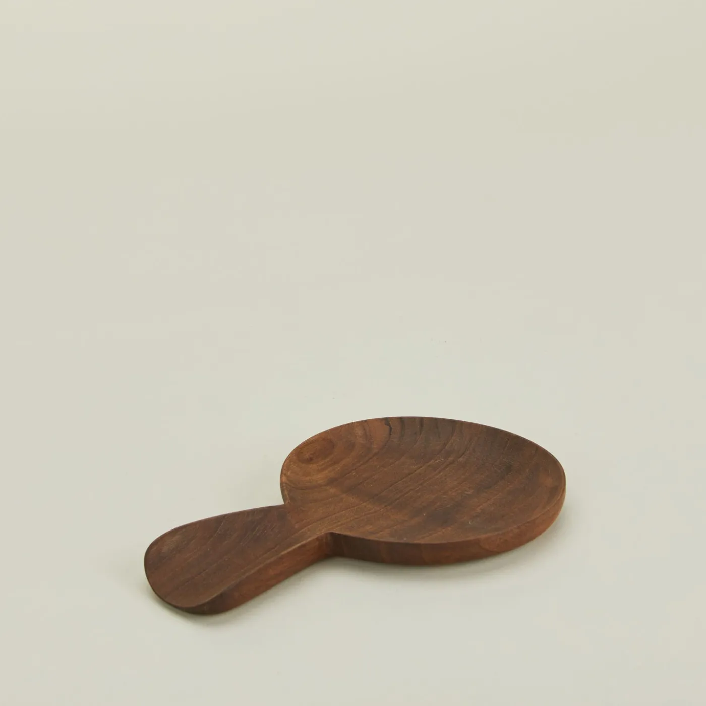 Hand Carved Walnut Spoon Rest + Handle