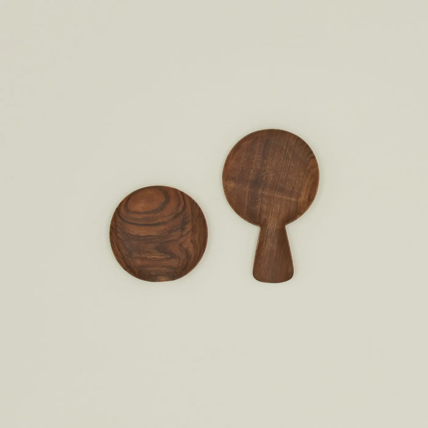 Hand Carved Walnut Spoon Rest + Handle
