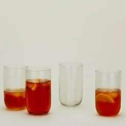 Large Seeded Glass, Set of 4