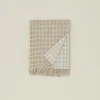Merino Wool Check Throw