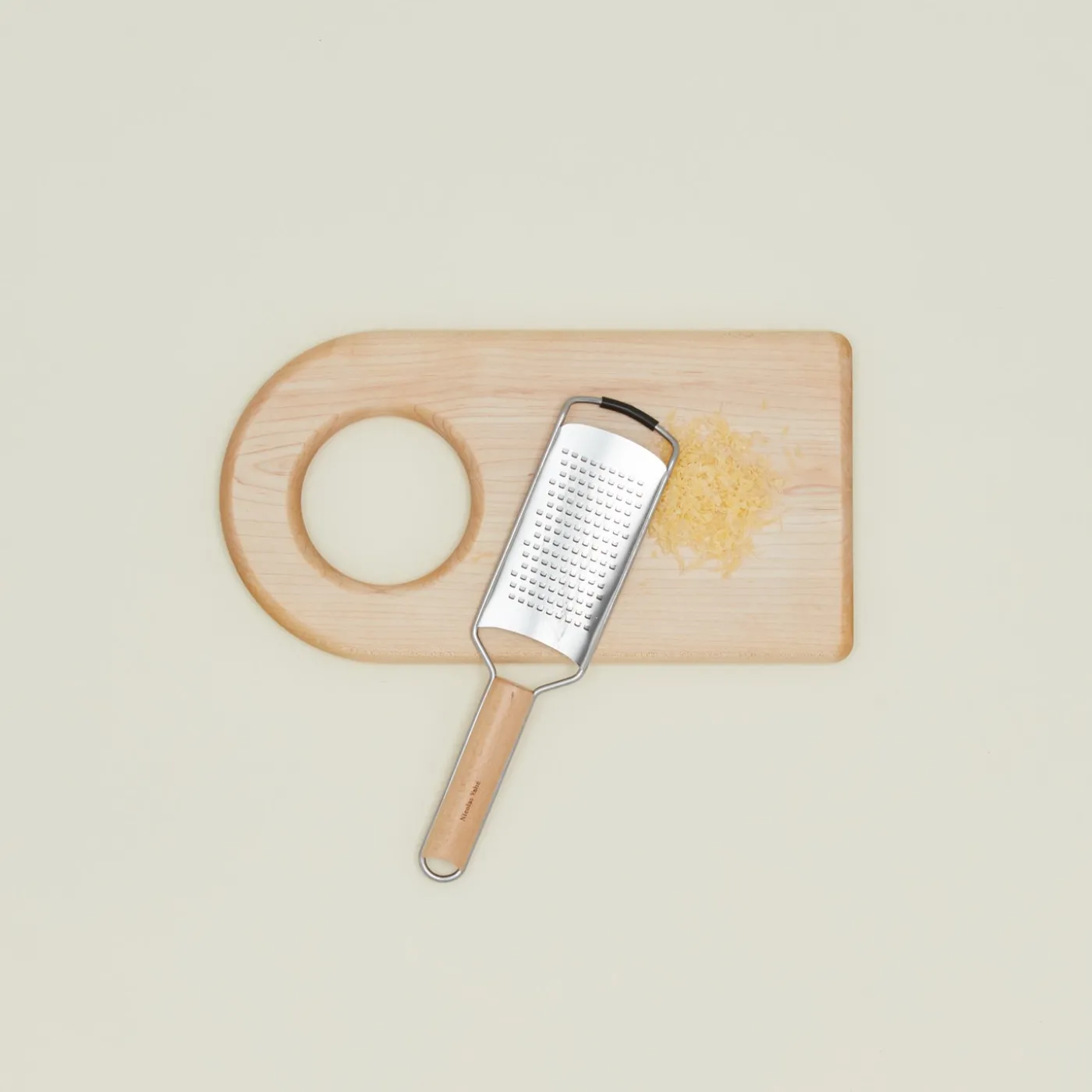 Metal + Wood Cheese Grater