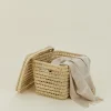 Open Weave Lidded Basket